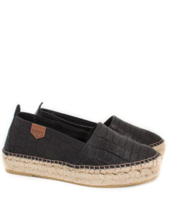 Casual Leather- Black Croc