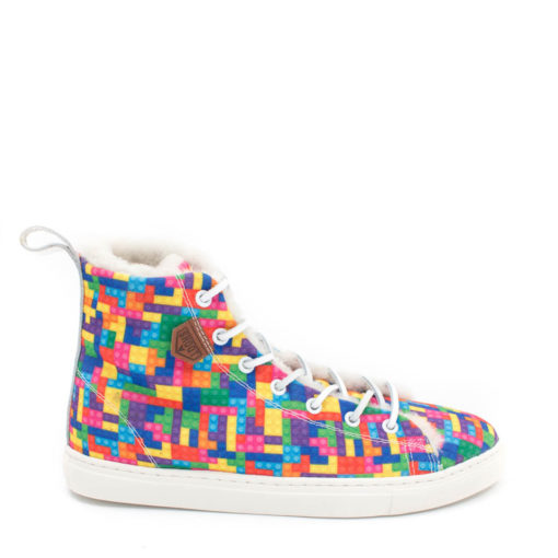 Sneakers Unisex Building Blocks Sheepskin