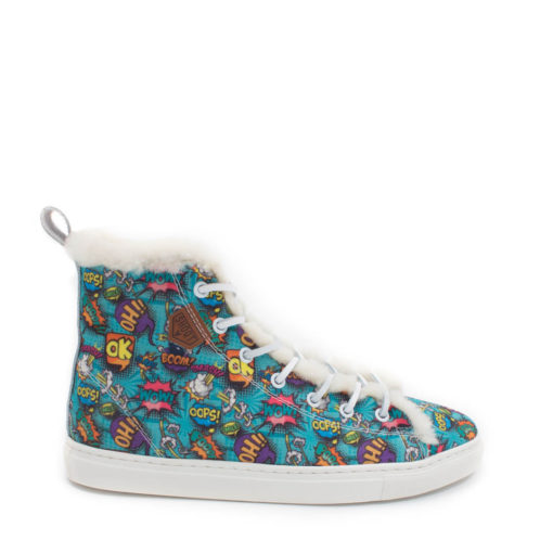 Sneakers Unisex Comic Talking Lammfell