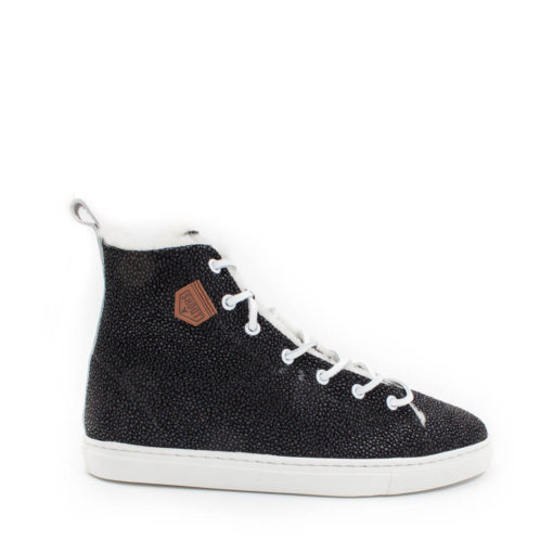 Sneakers Unisex Cristal Black Lammfell