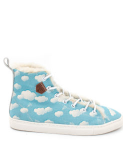 Sneakers Unisex Flying in the Sky Sheepskin