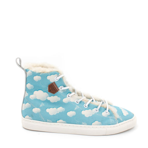 Sneakers Unisex Flying in the Sky Lammfell