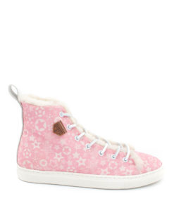 Sneakers Unisex Pink Stars Lammfell