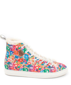Sneakers Unisex Social Media Sheepskin