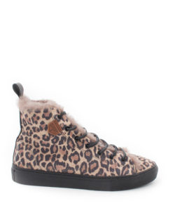 Sneakers Unisex Leopard Sheepskin