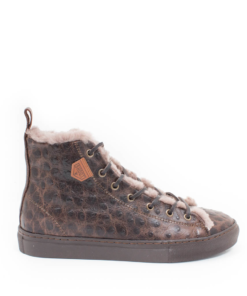 Sneakers Unisex Ostrich Brown Sheepskin