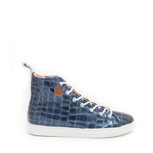 Sneakers Unisex Patent Blue Croc