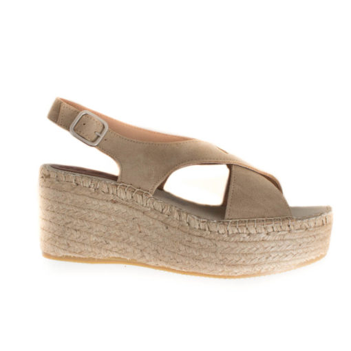 Leather Sandals- Taupe - Image 2