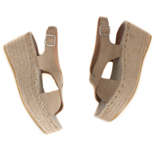 Leather Sandals- Taupe - Image 3