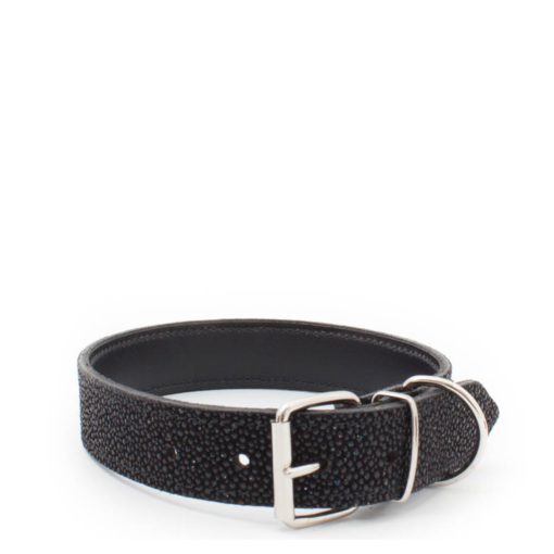 Hundehalsband- Cristal Black