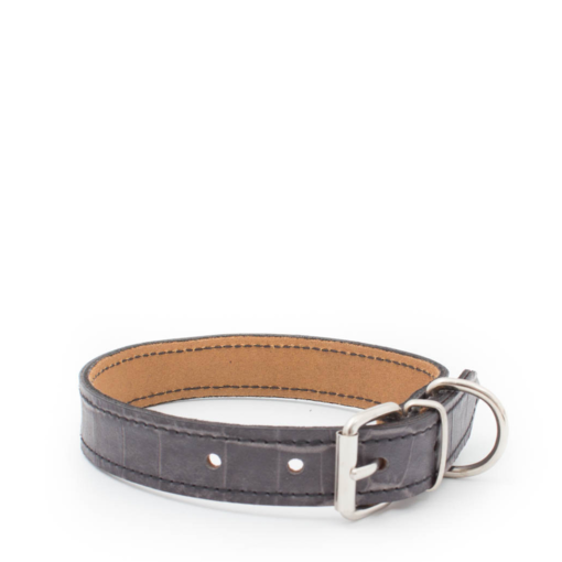Dog Collar- Grey Croc