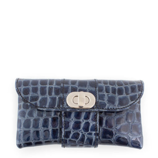 Belt Bag- Patent Blue Croc