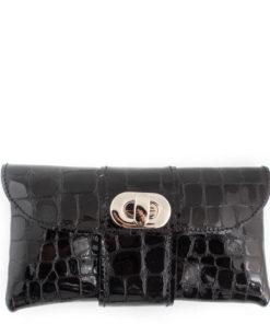 Belt Bag- Patent Black Croc